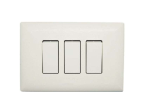 INTERRUPTOR TRIPLE 9/32 P/BLANCA-M/BLANCO