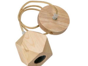 SOQUETE E27 MADERA EXAGONAL