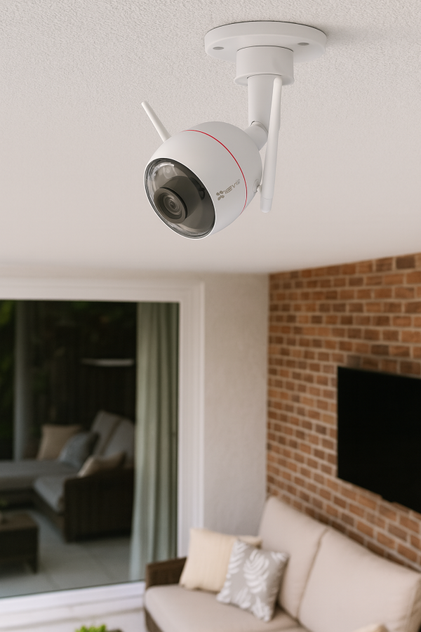 CAMARA WIFI H3 3K IA SIRENA Y LUZ 2MP AUDIO CS-H3-R100-1J5WFL 2.8MM EZVIZ - Imagen 4