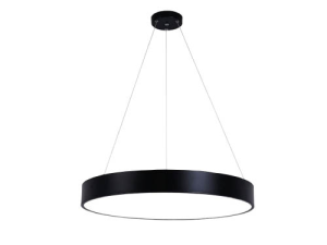 LAMPARA NEGRA CIRCULAR 48W LUZ FRIA