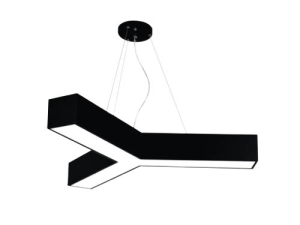 LAMPARA NEGRA CON FORMA DE Y 48W LUZ FRIA