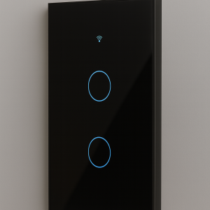 INTERRUPTOR INTERIOR WIFI DOBLE NEGRO