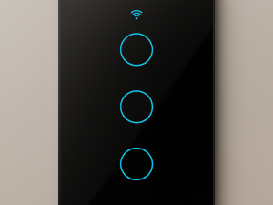 INTERRUPTOR INTERIOR WIFI TRIPLE NEGRO