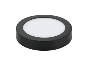 PANEL LED SOBREPUESTO REDONDO NEGRO