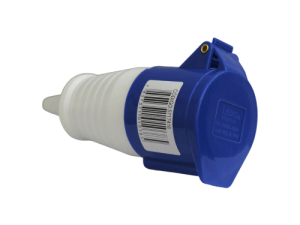 ENCHUFE VOLANTE HEMBRA  2P+T 32A IP44 INDUSTRIAL AZUL