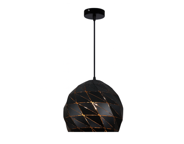 LAMPARA COLGANTE E27 NEGRO