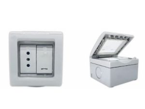 CAJA IDROBOX INTERRUPTOR 9/12 + ENCHUFE 10A KALOP