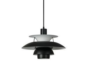 LAMPARA COLGANTE PORTA AMPOLLETA E27 X 1 NEGRA