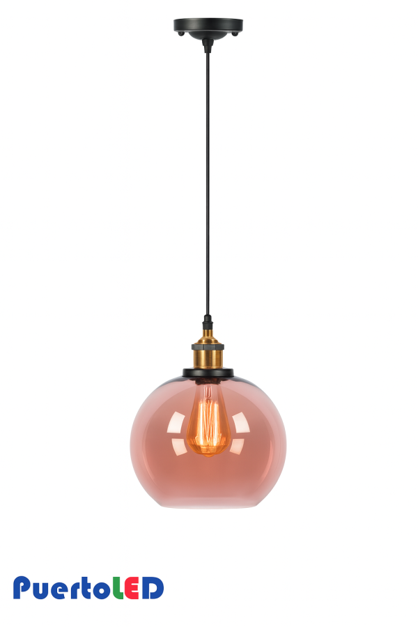 LAMPARA COLGANTE ESFERA CRISTAL