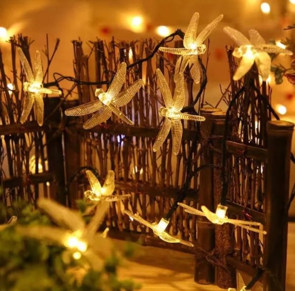 LUCES NAVIDAD LIBÉLULAS SOLAR 5 MTS - Imagen 3