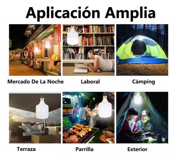 Lámpara Led Portatil Recargable Emergencia Usb 10 w - Imagen 6