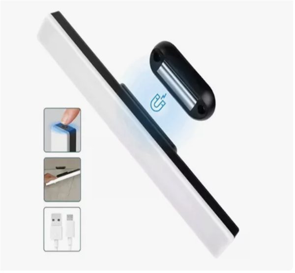 LAMPARA DE ESCRITORIO MAGNETICA DE 14 LED 3W NEGRO TACTIL LUZ - Imagen 2