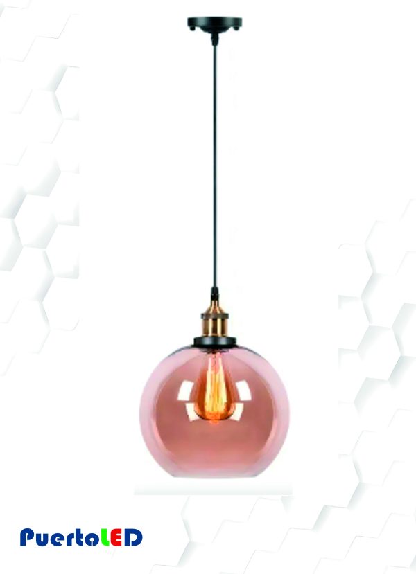 LAMPARA COLGANTE ESFERA CRISTAL