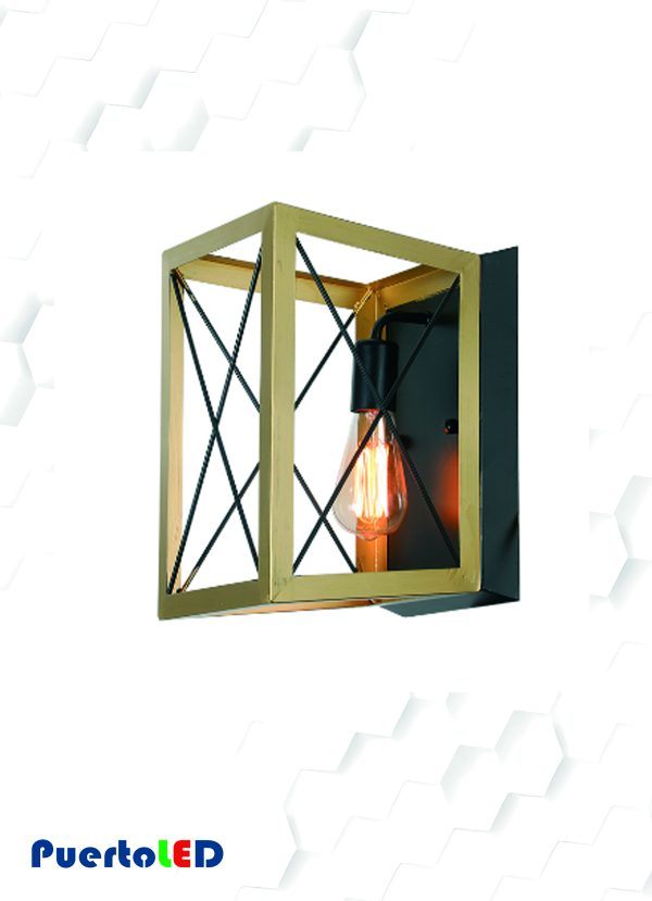 APLIQUE PORTA E27 BRONCE