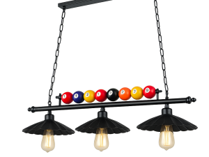 LAMPARA COLGANTE E27 X 3 BILLAR