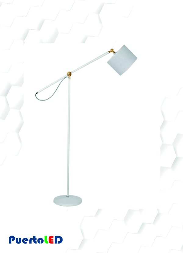 LAMPARA DE PIE AJUSTABLE BLANCO