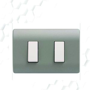 PLACA 2 MODULO GRIS EGB