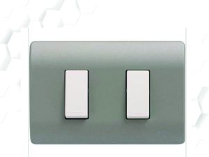 PLACA 2 MODULO GRIS EGB