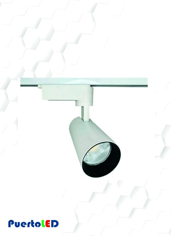 FOCO RIEL MONOFASICO BLANCO 30W 3000K