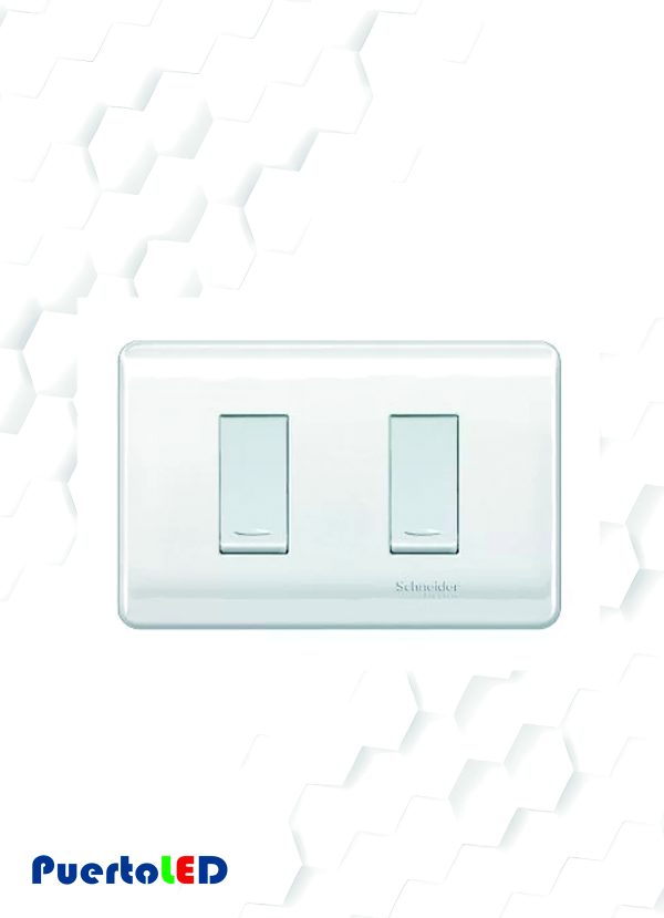 PLACA 2 MODULO BLANCA EGB