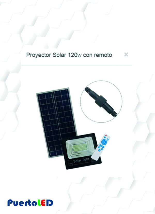 PROYECTOR DE AREA LED 1300 LM SOLAR