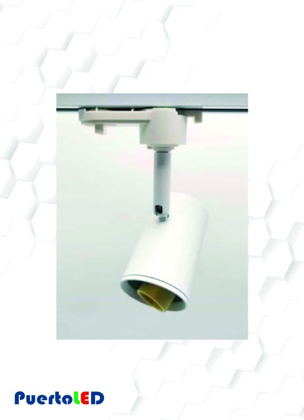 FOCO RIEL MONOFASICO PORTA GU10 BLANCO