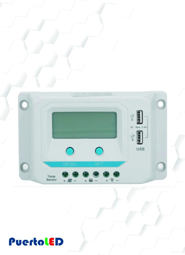 REGULADOR DE CARGA PWM 12/24V 30AMP