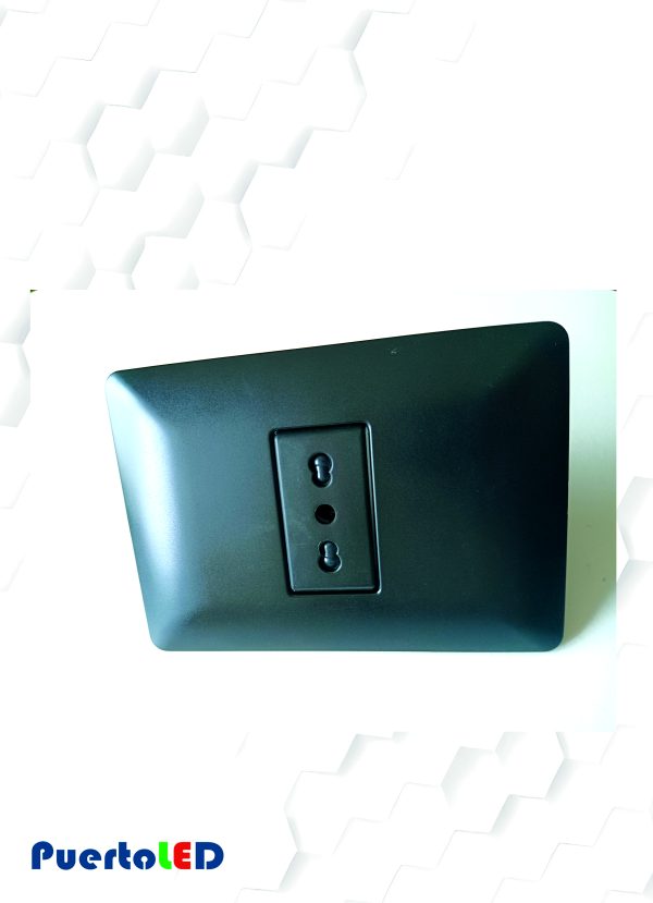 ENCHUFE SIMPLE 10/16A NEGRA EGB