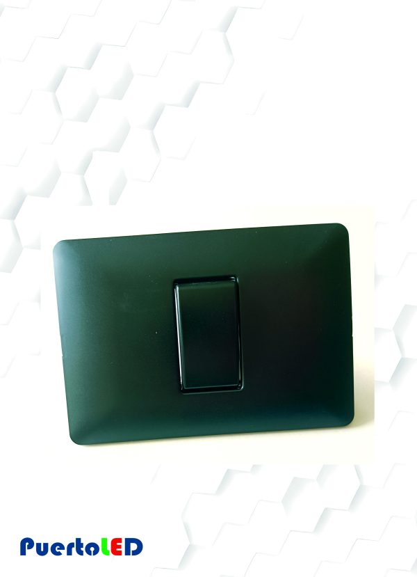 INTERRUPTOR SIPLE 9/24 10A NEGRA EGB