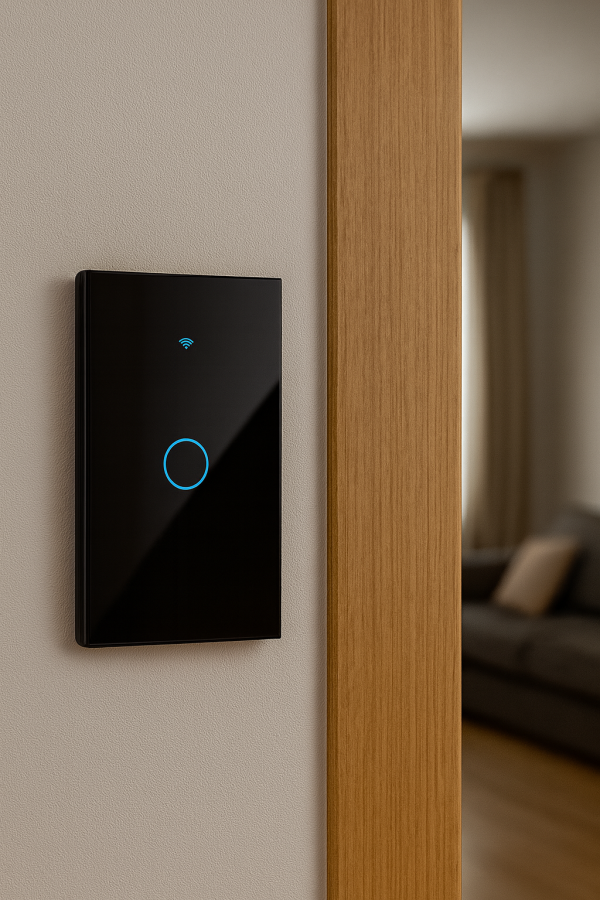 INTERRUPTOR INTERIOR WIFI SIMPLE NEGRO - Imagen 2