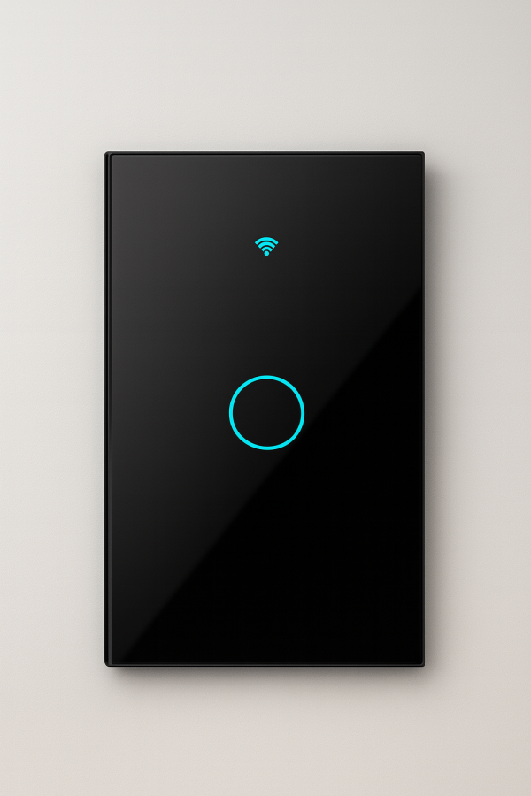 INTERRUPTOR INTERIOR WIFI SIMPLE NEGRO