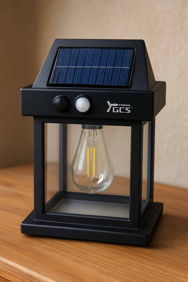 APLIQUE SOLAR LUZ CALIDA AMPOLLETA - Imagen 3