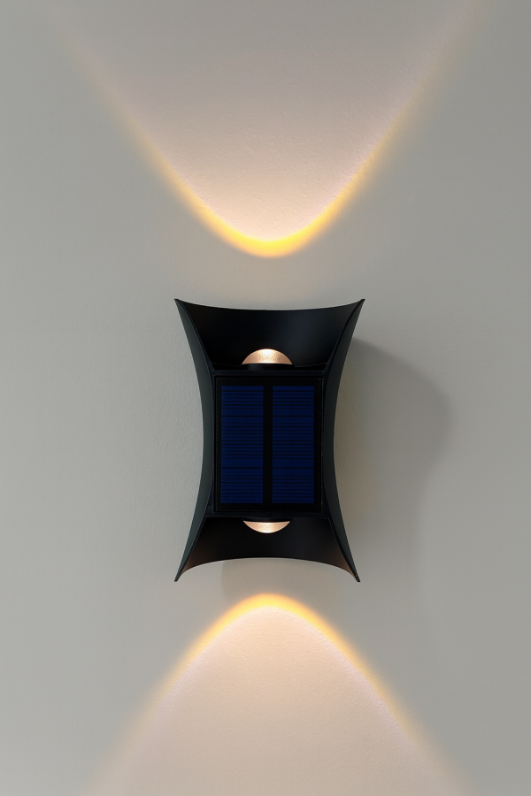 APLIQUE SOLAR CON LUZ AJUSTABLE BIDIRECCIONAL CONICO - Imagen 3