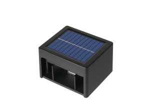 APLIQUE SOLAR CON LUZ AJUSTABLE BIDIRECCIONAL CUADRADO