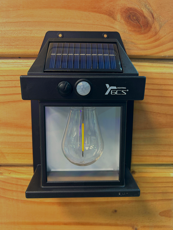 APLIQUE SOLAR LUZ CALIDA AMPOLLETA - Imagen 2