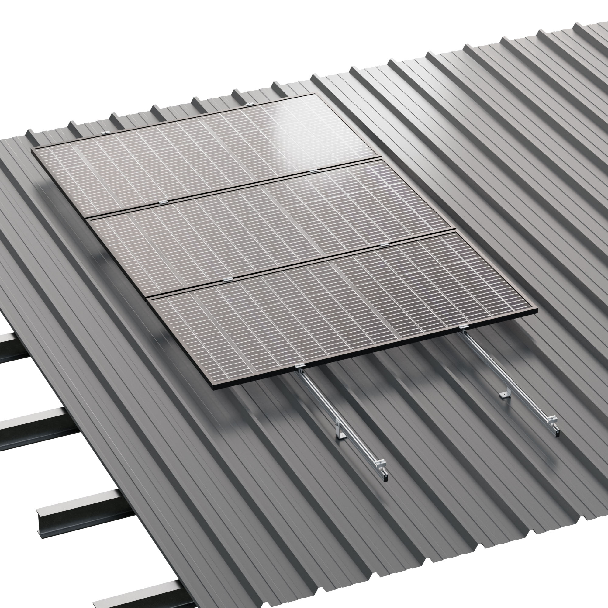 KIT ANCLAJE COPLANAR 4 PANEL SOLAR