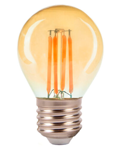 AMPOLLETA LED FILAMENTO G45 4W E27 2700K
