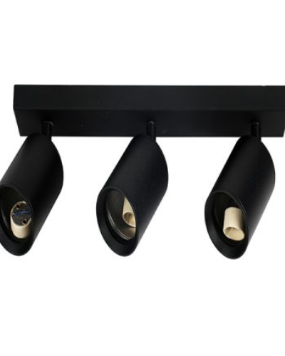 APLIQUE PORTA GU103 RECTANGULAR NEGRO DIRIGIBLE
