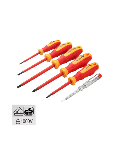 ATORNILLADOR JGO. 06 PZAS. TOLSEN MAISLADO 1000V