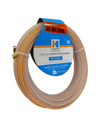 CINTA PASACABLES 30MTS ALMA DE ACERO