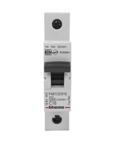 INTERRUPTOR AUTOMATICO 1X16A 10KA CURVA C (BTICINO)