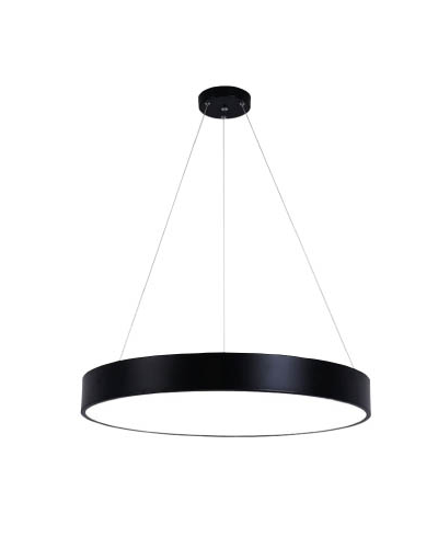 LAMPARA NEGRA CIRCULAR 48W LUZ FRIA