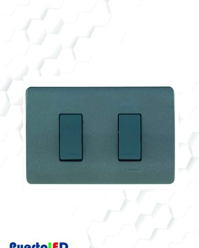 PLACA 2 MODULO GRIS EGB