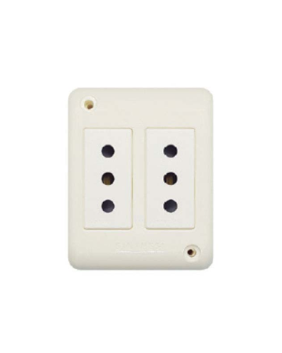 casquete tomacorriente doble 10A