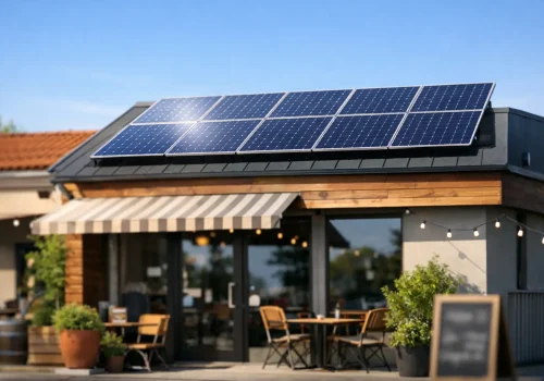Paneles solares para negocio pequeño